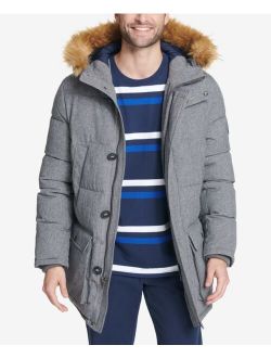 Generic Mens Arctic Cloth Full Length Quilted Snorkel Jacket Coat 