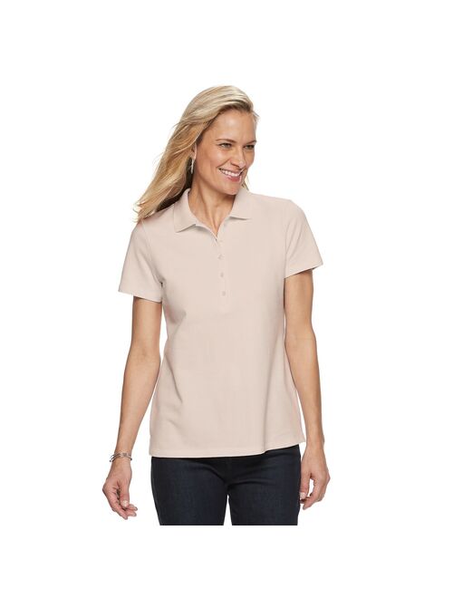 Women's Croft & Barrow® Essential Extra-Soft Polo Shirt