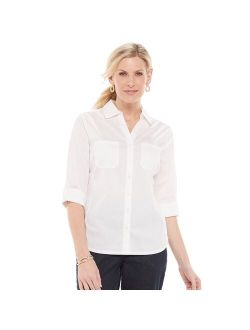 ® Knit-To-Fit Roll Tab Sleeve Shirt