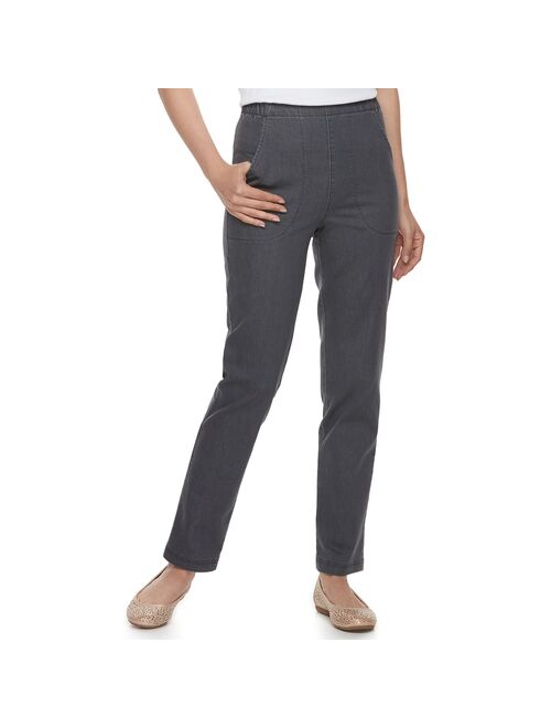 Women's Croft & Barrow® Classic Pull-On Straight Leg Jeans