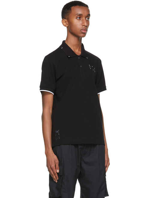 MCQ Black Regular Logo Polo