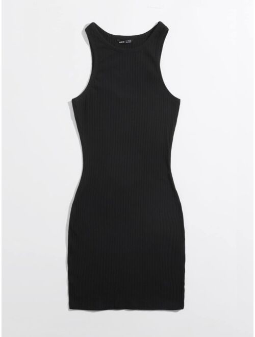 SHEIN Rib-knit Bodycon Dress