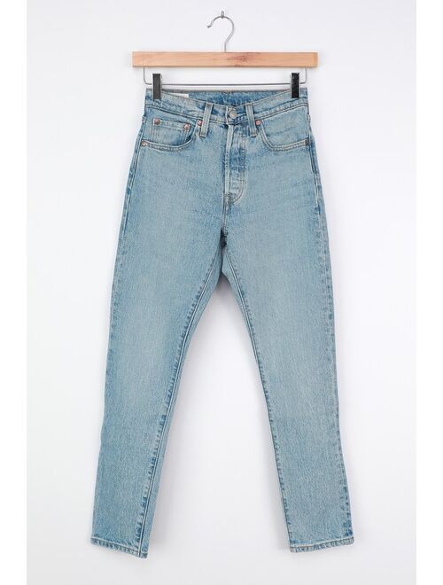 Levi's 501 Skinny Light Wash Denim Jeans