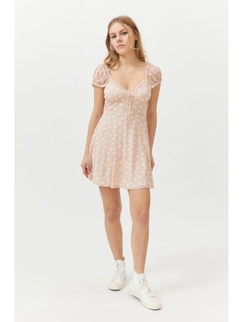 Urban Outfitters UO Audrey Mesh Mini Dress