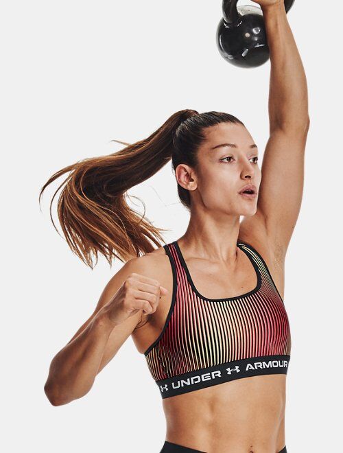 Under Armour Women's Armour® Mid Crossback Printed Sports Bra