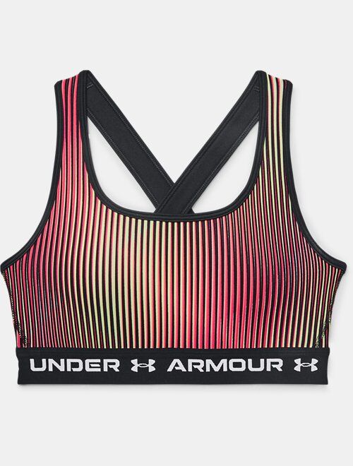 Under Armour Women's Armour® Mid Crossback Printed Sports Bra