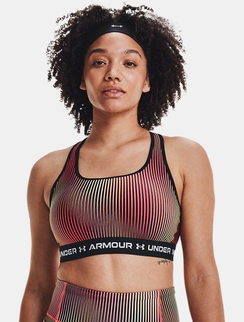 Under Armour Women's Armour® Mid Crossback Printed Sports Bra