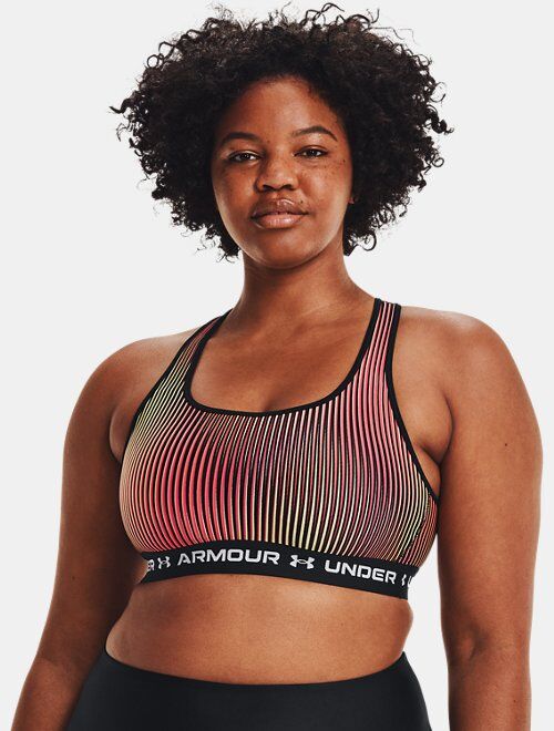 Under Armour Women's Armour® Mid Crossback Printed Sports Bra