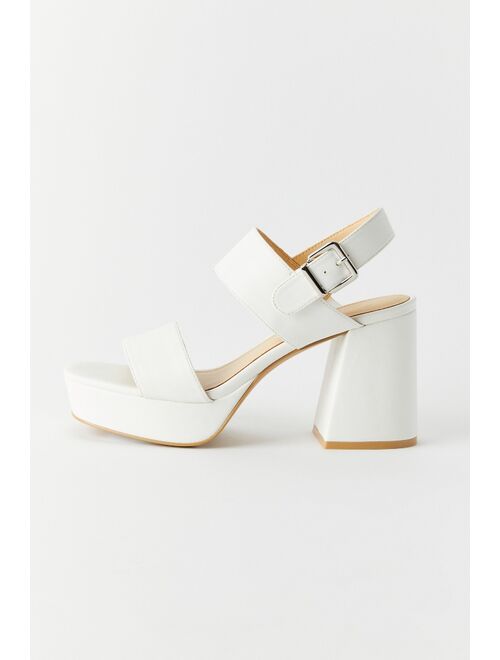 Urban Outfitters UO Rachel Faux Leather Strappy Platform Heel