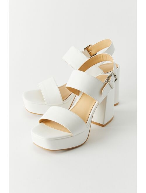 Urban Outfitters UO Rachel Faux Leather Strappy Platform Heel
