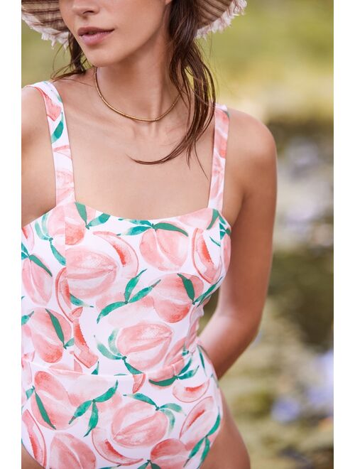 Anthropologie Peaches Twist-Back One-Piece Swimsuit