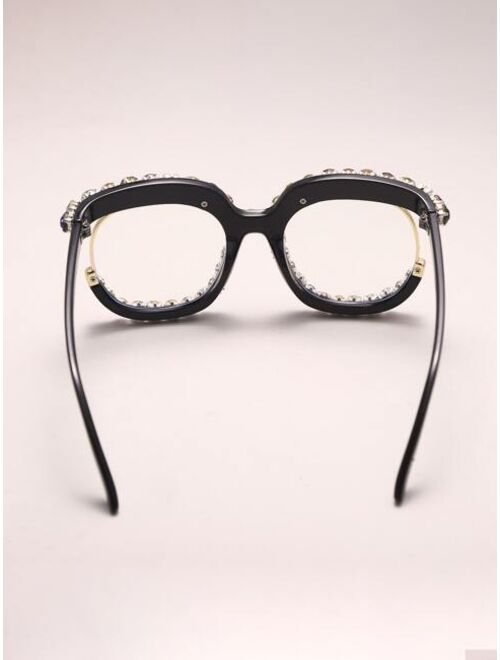 Shein Rhinestone Decor Eyeglasses