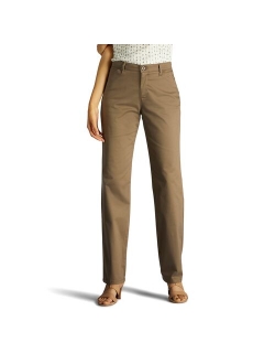 Relaxed Fit Straight-Leg Twill Pants