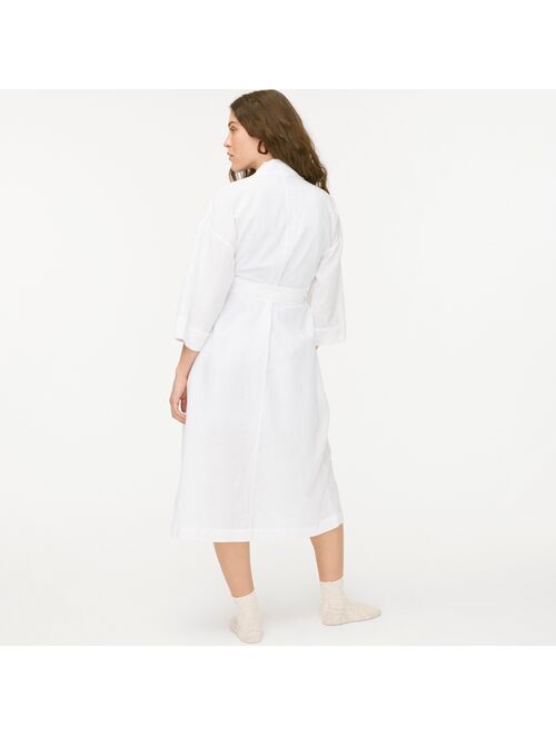 J.Crew Cotton-linen robe