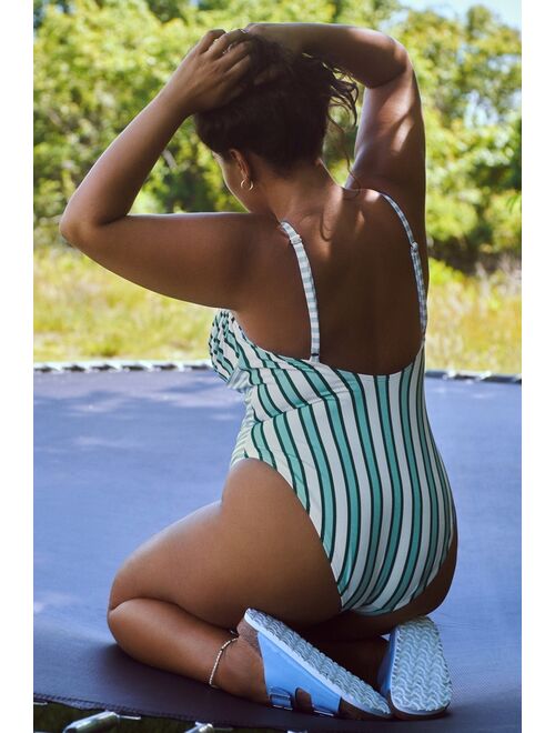 Maeve Striped One-Piece Swimsuit