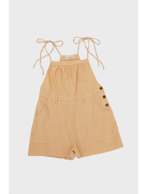 Urban Outfitters UO Ivy Tie-Shoulder Shortall Overall
