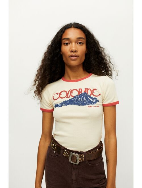 Urban Outfitters Colorado Ringer Tee