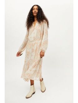 Dress Forum Claire Tiered Long Sleeve Midi Dress