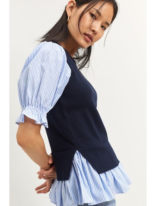 Anthropologie Layered Ruffle Top