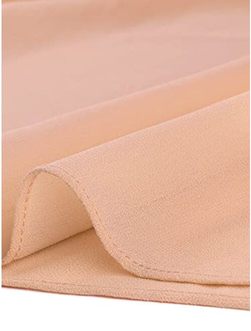 Allegra K Women's Chiffon Top Butterfly Sleeves Loose Casual Pintuck Blouse