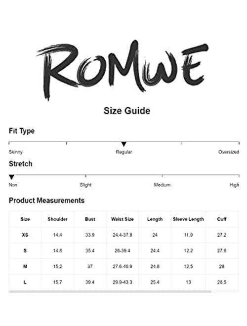 Romwe Women's Half Sleeve Wrap V Neck Belted Ruffle Hem Peplum Blouse Tops