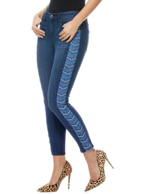 Sofia Jeans by Sofia Vergara Skinny Mid-rise Lace-up Sides Ankle Jeans 6