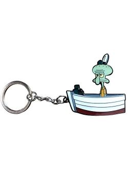 Squidward At Work - SpongeBob Squarepants Enamel Keychain