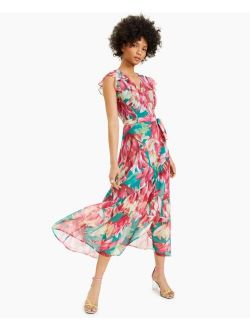 Floral-Print Wrap Dress, Created for Macy's