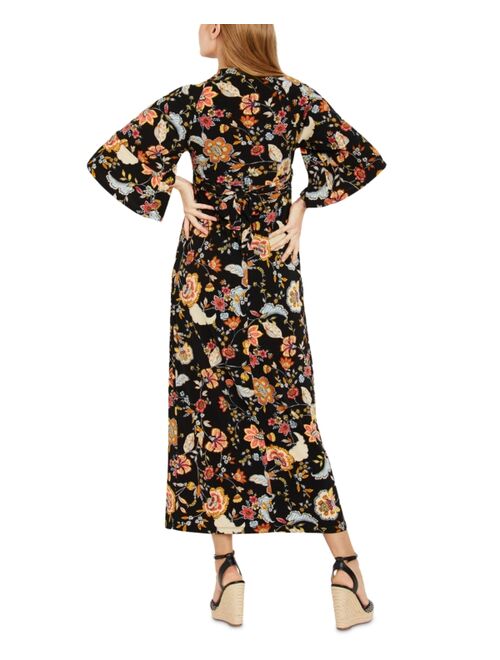 Jessica Simpson Kimono-Sleeve Maxi Maternity Dress