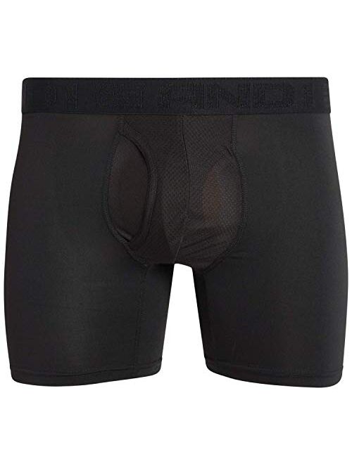 AND1 Men’s Underwear – Performance Compression Boxer Briefs, Functional Fly (12 Pack)