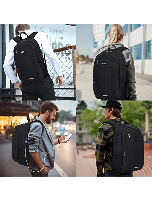 Laptop Backpack Business Computer Backpacks with USB Charging Port College School Bookbag Fits Laptop up to 16 inch