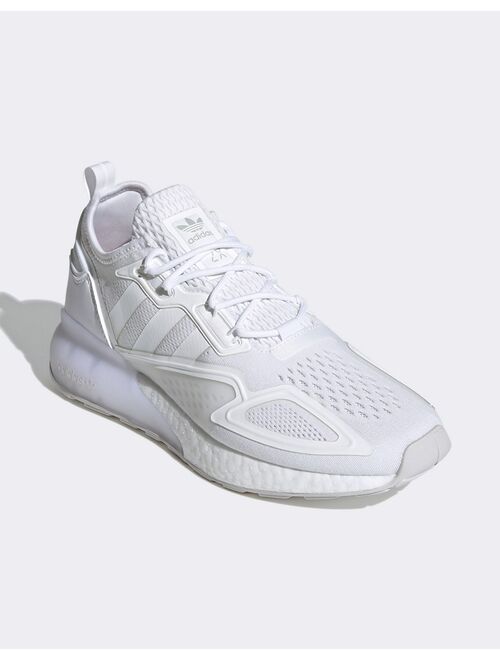 Adidas Originals Originals ZX 2K Flux sneakers in triple white