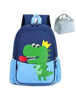 POWOFUN Kids Preschool Kindergarten Backpack Cool Cute Cartoon Travel Backpack Fit A4 With Lunch Bag
