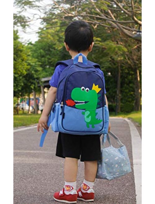 POWOFUN Kids Preschool Kindergarten Backpack Cool Cute Cartoon Travel Backpack Fit A4 With Lunch Bag