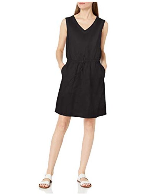 Amazon Essentials Women's Sleeveless Relaxed Fit Linen Dress