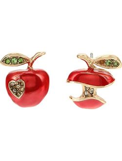 Apple Non-Matching Stud Earrings