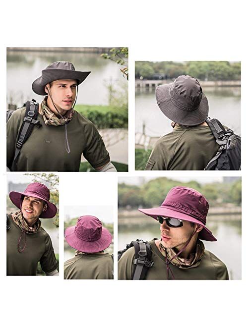 Buy HYCOPROT Sun Hat Outdoor UV Protection Wide Brim Fishing