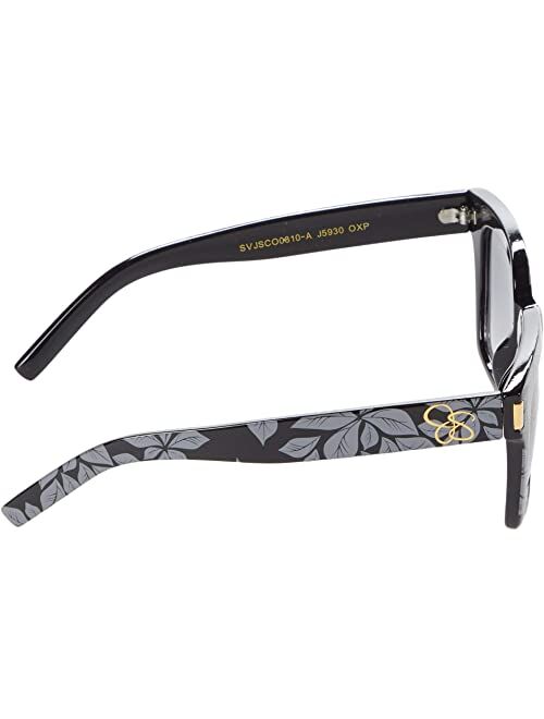 Jessica Simpson 53 mm Eye-Catching UV Protective Rectangular Logo Sunglasses