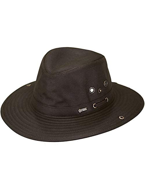 Outback Trading 1497 River Guide UPF 50 Waterproof Breathable Outdoor Cotton Oilskin Hat