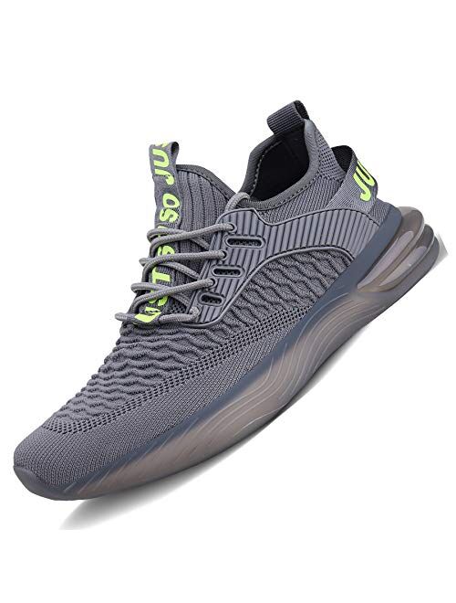 JointlyCreating Mens Non Slip Running Shoes Lightweight Breathable Mesh Sneakers Athletic Gym Sports Walking Shoes