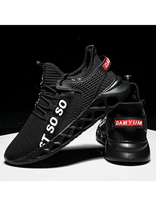 Yytlch Mens Running Shoes Fashion Sneakers Athletic Gym Casual Breathable Walking Tennis Cross Training Sport Blade Shoes