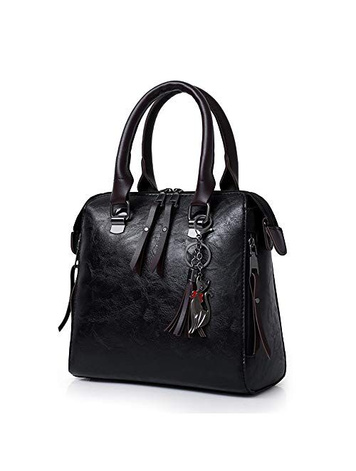Large Purses Sets Handbags for Women Leather Tote Hobo Bags 4pcs