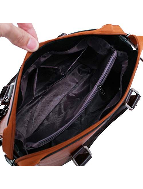 Large Purses Sets Handbags for Women Leather Tote Hobo Bags 4pcs