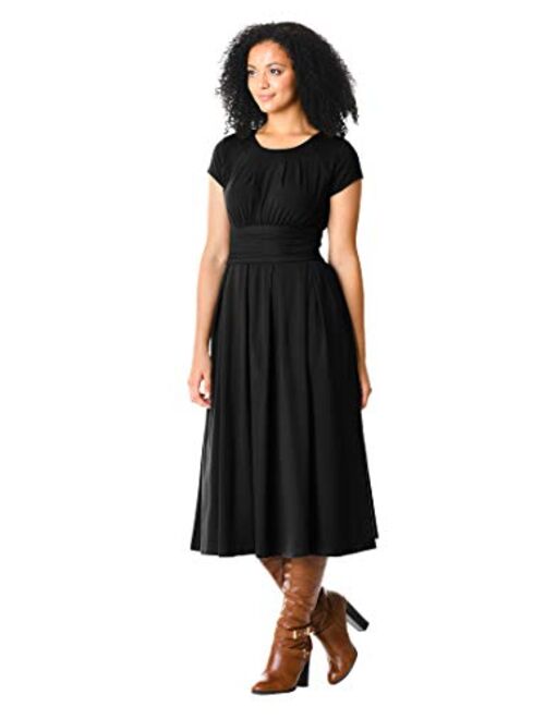 eShakti FX Chelsea Knit Dress- Customizable Neckline, Sleeve & Length