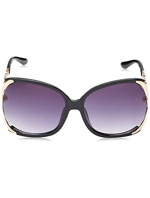 Jessica Simpson Women's J5833 Over-Sized Combination Vented Sunglassees with 100% UV Protection, 60 mm