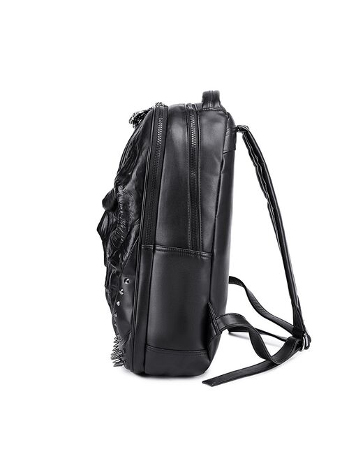 Men and Women Back Packs Steam Punk Rivet Personality Travel Bagpack 3D Skull Backpacks Laptop Schoolbag For Teenagers
