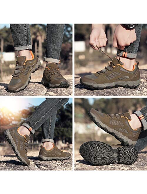 Dannto Men Hiking Shoes Outdoor Sports Backpacking Trekking Walking Running Sneakers