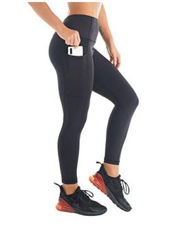 Womens High Waist Workout Leggings Compression Yoga Pants Tummy Control Running Gym Active Tights