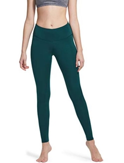 TSLA Women's Yoga Leggings, Mid/High Waisted Tummy Control Workout Leggings, 4 Way Stretch Athletic Yoga Pants