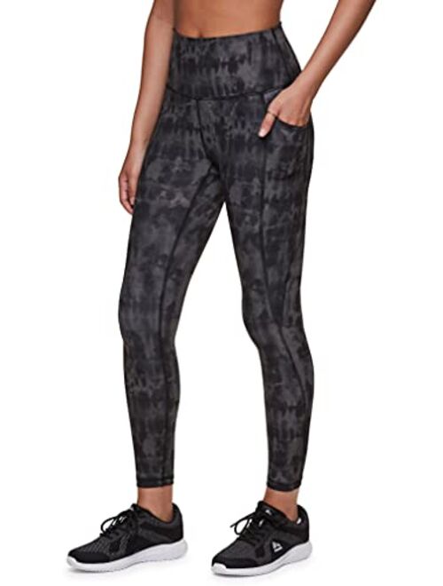 RBX Active Women's Workout Running Yoga Printed Ultra Soft High Waist Squat Proof Ankle/Full Length Legging